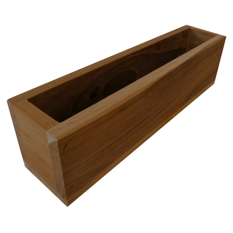 Boîte à fleurs en bois Oubre, H 4 po x l 19 po x P 4 po