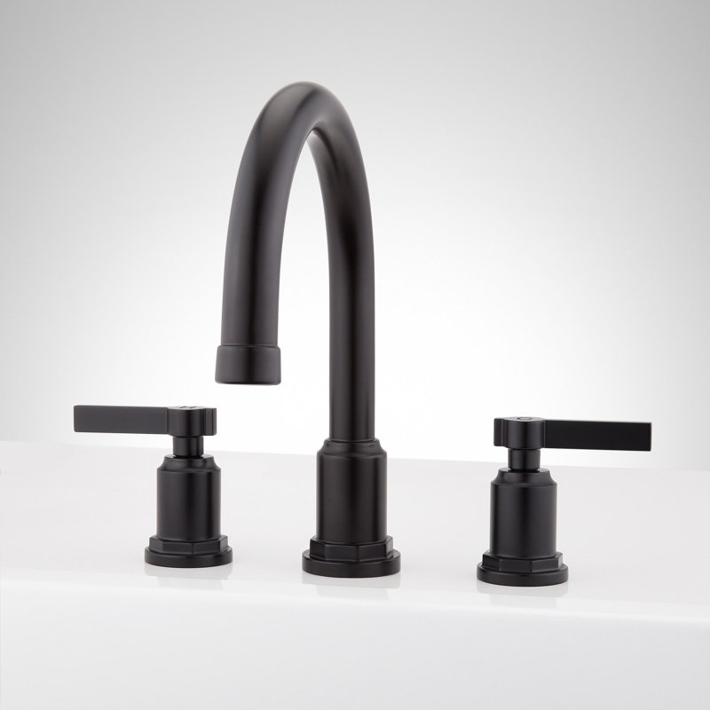 Greyfield Deck Mounted Roman Tub Filler Faucet - less Valve, Matte Black