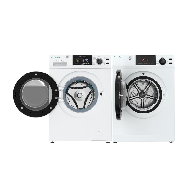 Laveuse à pile Equator Advanced 110 V 26 lb 2,5 pi³ + sécheuse ventilée 4 pi³ 1 sortie
