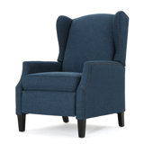 Comfortable Recliner With Studded Border For Home Decoration