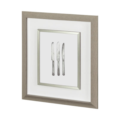 Knives by Marie a Framed Art Print Matted under Glass