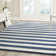 Abington Striped Wool Hand Tufted Area Rug