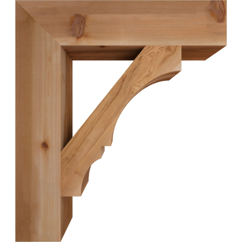 Support de bloc Balboa, Cèdre rouge de l'Ouest lisse, L 5 1/2 po x P 28 po x H 32 po