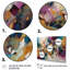 «Golden Explosion Triangles I», art abstrait sur toile géométrique-1069854971-1069854970