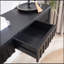 Console moderne noire à 4 tiroirs - Table d'entrée avec rangement 59,2 po-118038470
