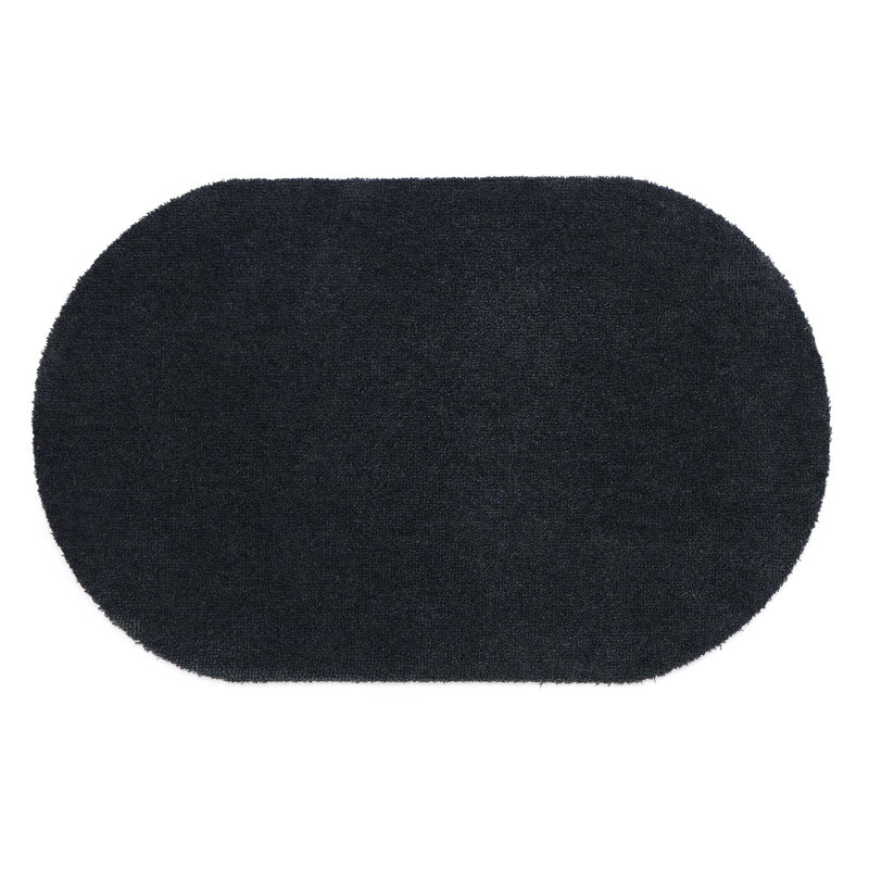 My Mat Soft Bathroom Oval bath mat, Black