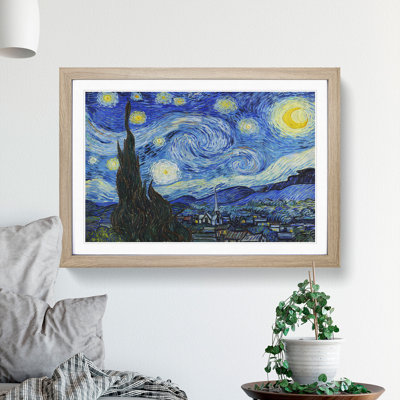 The Starry Night by Vincent Van Gogh - Framed Print