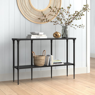 Dafna 45'' Glass Top Console Table