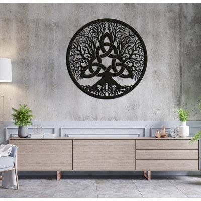 Handmade Traditional Plants & Flowers Wall Decor on Metal