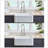 Fireclay 33" L X 20" W Farmhouse Kitchen Sink With Grid And Strainer