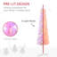 Grand sapin de Noël artificiel pré-éclairé avec 250 branches colorées-510622057