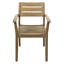 Ensemble de salle à manger d'extérieur moderne en bois (6 chaises et 1 table), idéal pour les repas en famille et pour recevoir des invités.