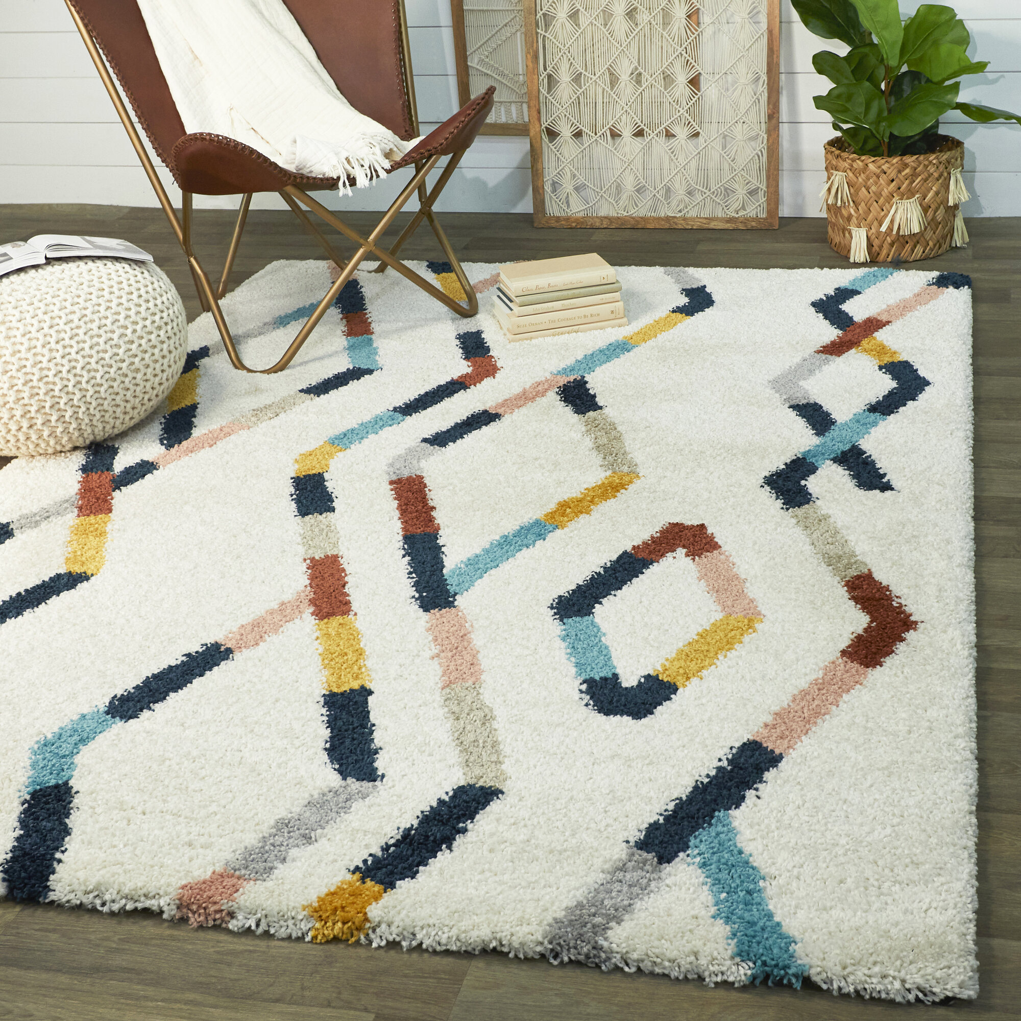 Latitude Run® Donaciano Performance Cream Rug | Wayfair