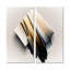 «Black and Gold Cubic Expression III - Gold», reproductions d'art moderne sur toile 2 pièces-209080076-209080078-209080079