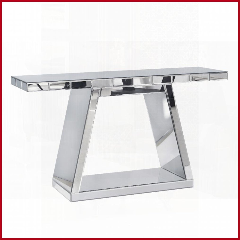 Table d'entrée 55,1 po avec miroir 55 ° Luxe