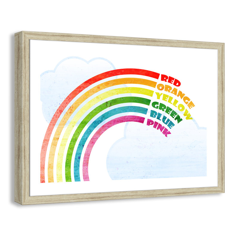 Art sur toile, couleurs, Encadrement beige, 34.5" H x 24.5" W x 1.18" D
