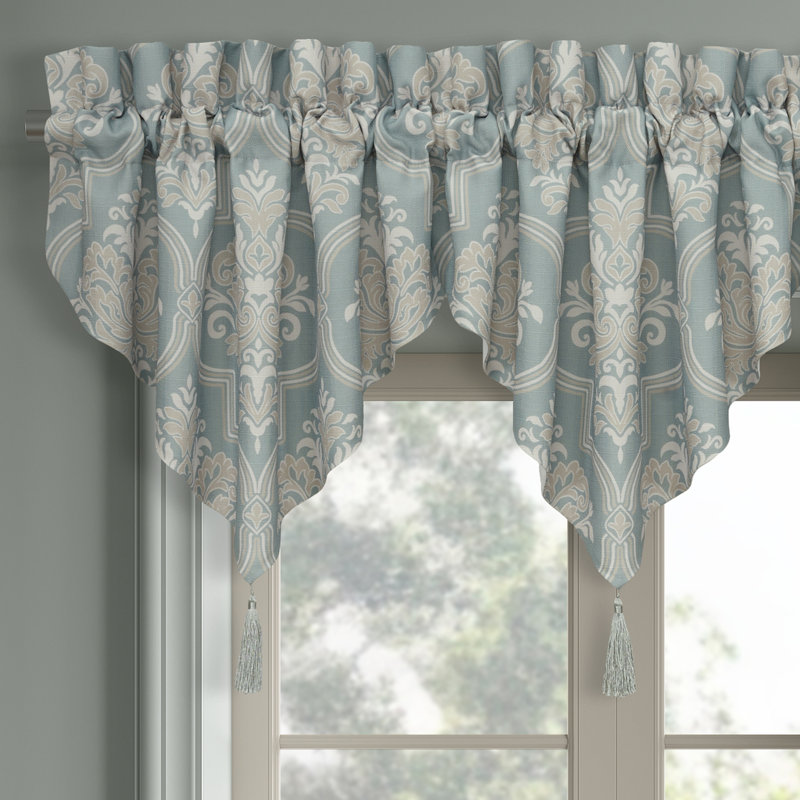 Tranquility Window Ascot Valance Aqua