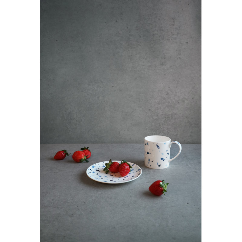 Terrazzo Azzurro Bone China Coffee Mug