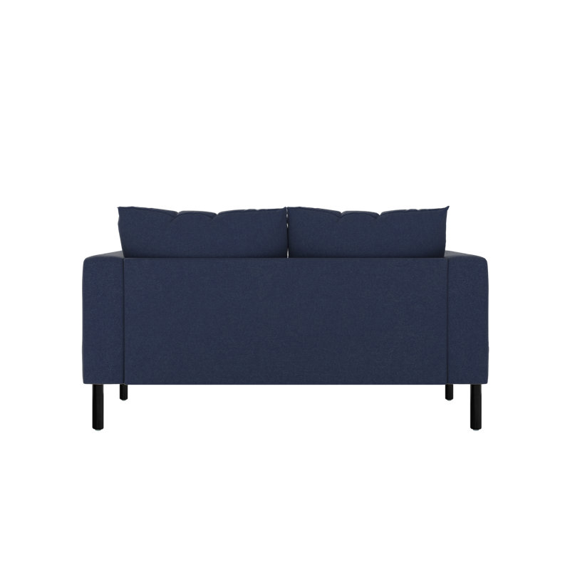 Causeuse Essential, Midnight Upcycled Poly, Metal