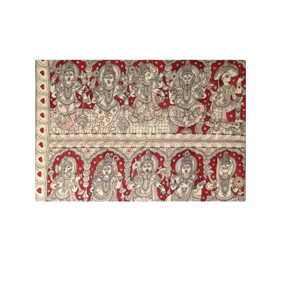 Dasavatharam Of Lord Vishnu | Kalamkari Painting On Cotton