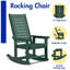 Chaise berçante d'extérieur en PEHD-1673266270