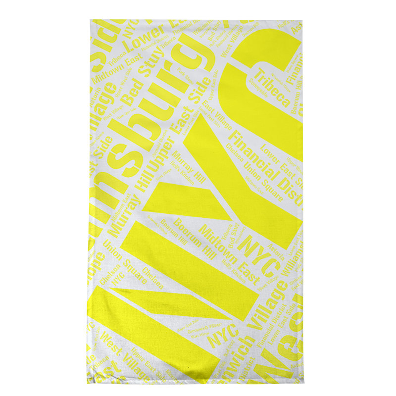 Cotton Tea Towel Kitchen Towel, Red, New York