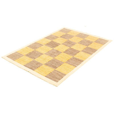 Tapis décoratif en laine de conception unique 5 pi 7 po x 8 pi 7 po Desaraye noué à la main New Age
