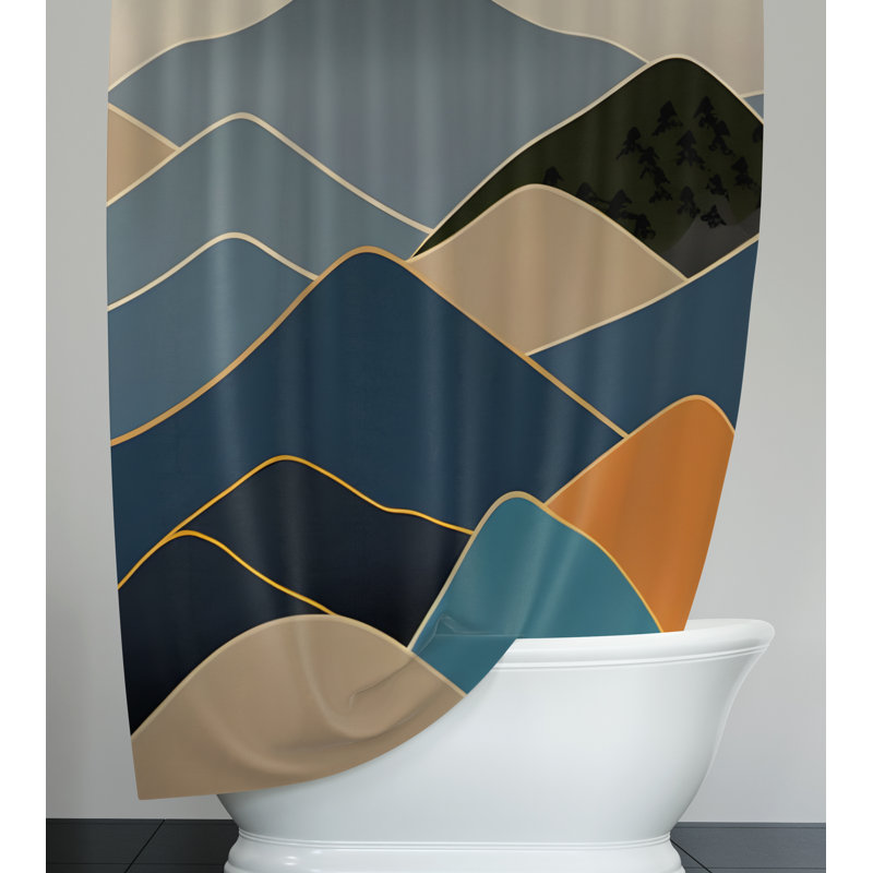 Rideau de douche Blawnox, H 72 po x l 70 po
