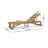 MAKI WOODEN OUTDOOR CHAISE LOUNGE CHAIR