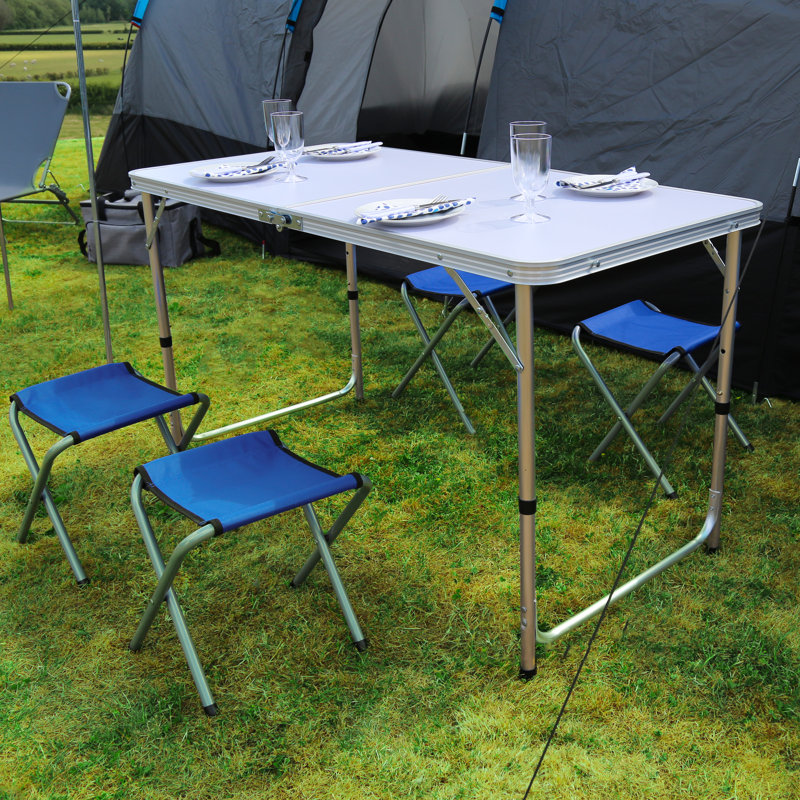 Rectangular Outdoor Camping Table - 120 cm W 60 cm D