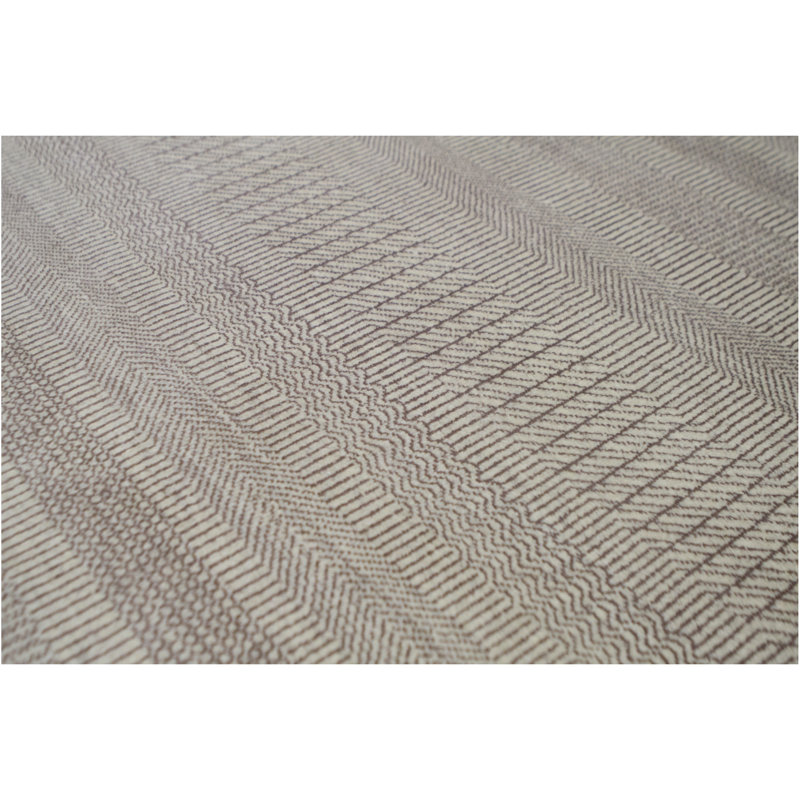 Hand-Knotted High-Quality Cream and Brown Area Rug