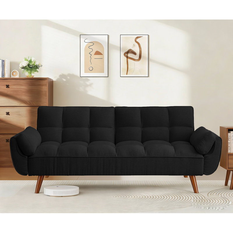 Fauteuil d'appoint rembourré en mousse Arnbert, Noir