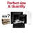 Black Square Plastic Wedding Value Set - 60 Settings