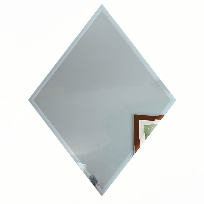 Reflections 6 in. x 8 in. Diamond Grade Glass Mirror Beveled Diamond Decorative Kitchen & Bathroom Wall Tile