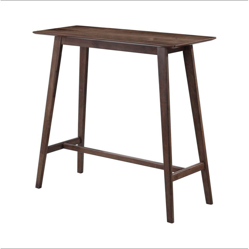 Table de bar rectangulaire en noyer