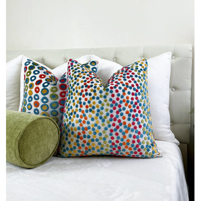 Confetti Velvet Throw Pillow Cover