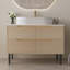 Meuble-lavabo moderne avec lavabo, meuble-lavabo sur pied ou mural
