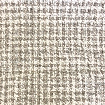 Jonah Fabric | Houndstooth Linen Look Fabric | Color Beige