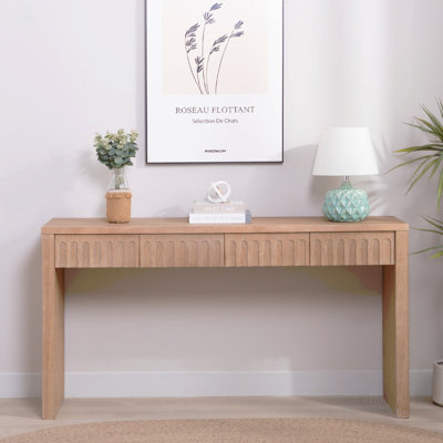 Console moderne avec 4 tiroirs - 59,2 po