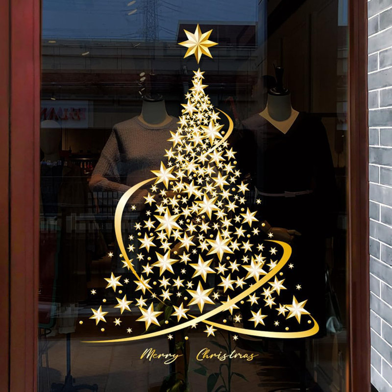 Autocollants statiques pour fenêtre de Noël