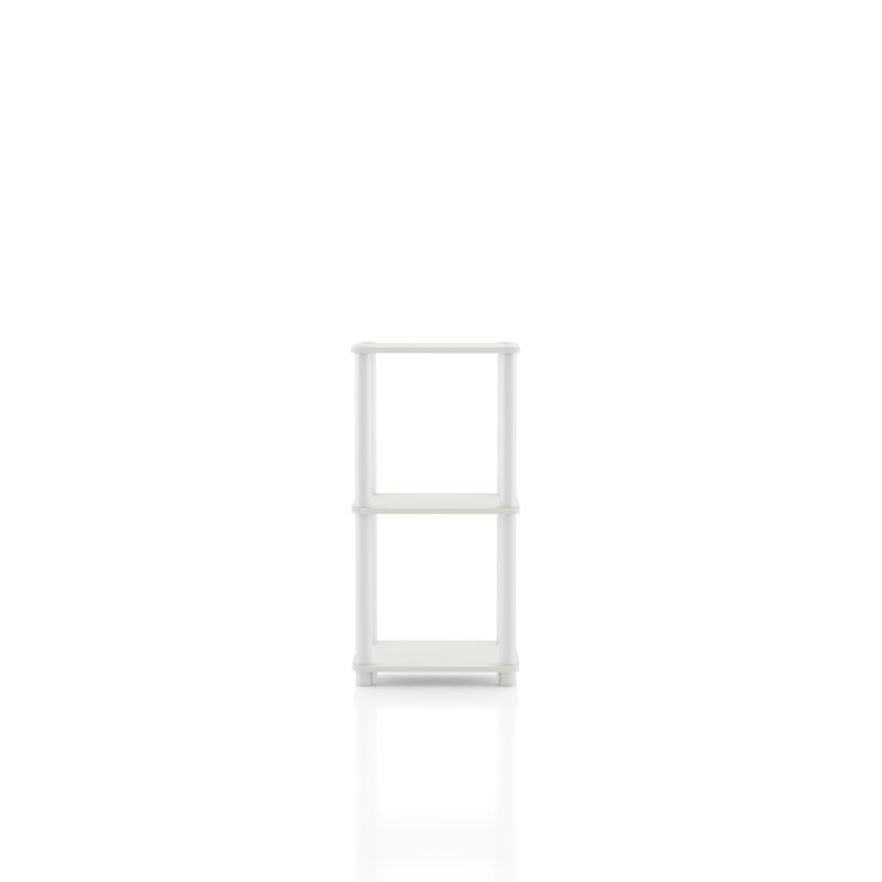 Terzenbach Narrow Storage Shelving, White, (3 Shelves) 30.11"H x 14.86"W x 11.81"D