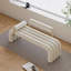 Banc de vestibule en velours capitonné Modern White Line