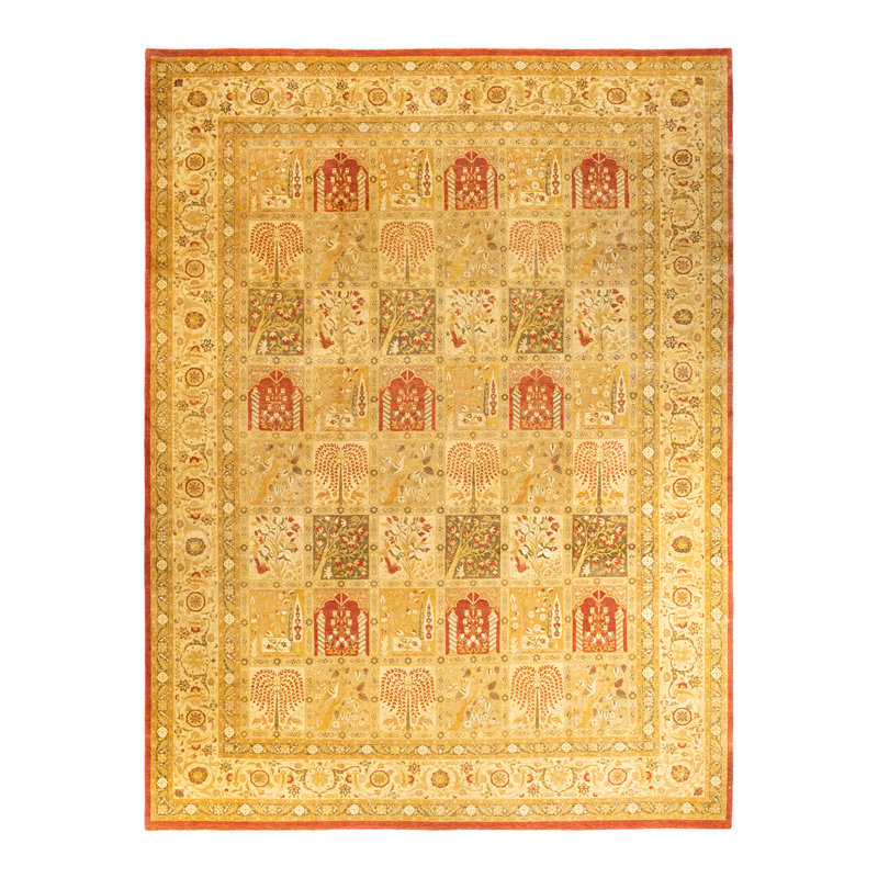 Classic One-of-a-Kind 10' 4" X 13' 10" Hand Knotted Area Rug