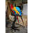 Two Large Parrots on a tree - Bronze Statue -  Size: 43"L x 28"W x 67"H. 