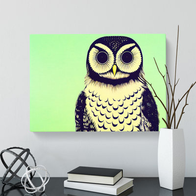 The Astonishing Owl - Wrapped Canvas