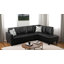 Glennia Faux Leather L-Shaped Sectional-81227827-87463995