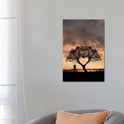 Arbre et cœur - Photographie sur toile tendue