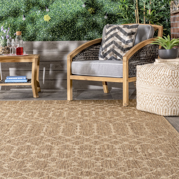 Union Rustic Edelstein Moroccan Indoor/Outdoor Rug & Reviews | Wayfair