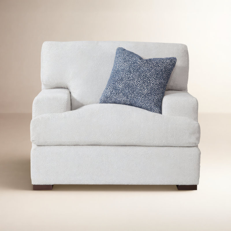 Cambria Chair, White Performance Fabric; 0851-94, Frost White