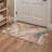 Tonicka Aura Abstract Machine Washable Beige Indoor Area Rug with Non-Slip Backing-2023943876